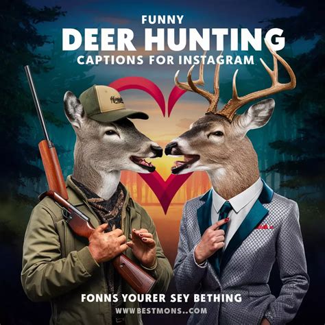 funny deer hunting captions